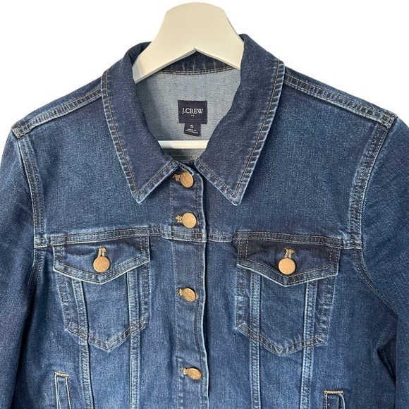 J.CREW BUTTON UP DENIM JEAN JACKET SIZE S - Picture 3 of 16